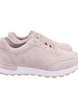 Кроссовки женские li fexpert бежевые натуральная замша, 39