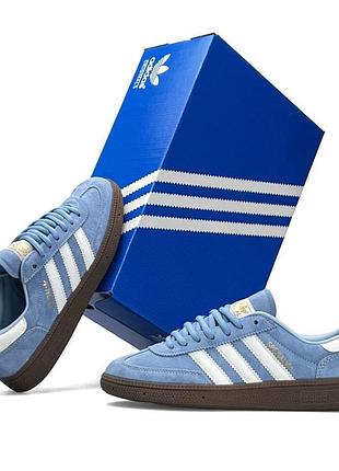 Женские кроссовки adidas spezial голубые кроссы для пробежки адидас специал повседневные на весну лето вьетнам 38
