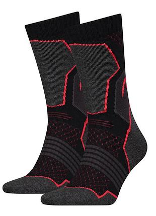 Носки head hiking crew 2ppk unisex черный, красный унисекс 35-38