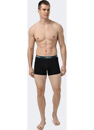 Труси-боксери head men elastic boxer 2p чорний, зелений унісекс m