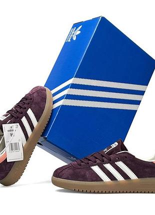Женские кроссовки adidas originals bermuda бордовые кроссы замшевые адидас оригиналс бермуда на лето весна 39
