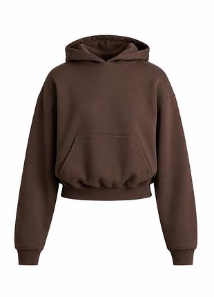 Оригінальне базове худі skims cotton fleece classic hoodie brown