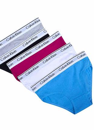 Женские трусики-слипы calvin klein, набор из 5 штук