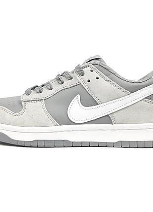 Кроссовки nike dunk low grey