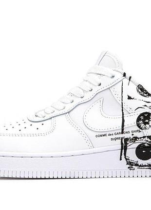 Nike air force 1 cdg supreme comme des garcons 1 low white