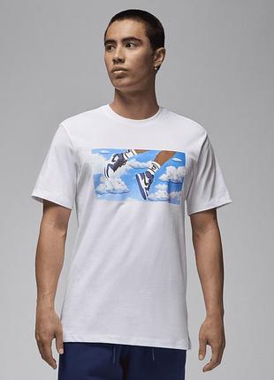 Футболка чоловіча air jordan flight tee white fz1967-101