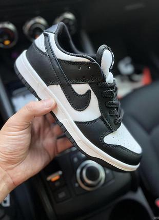 Кросівки nike sb dunk low чорні з білим чоловічі 42