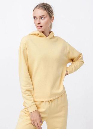 Толстовка onlcomfy life l/s hood swt 15236616-straw only l желтый 15236616-straw