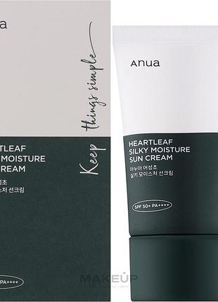 Оригінал anua сонцезахисний крем для чутливої шкіри обличчя, spf 50+ pa++++