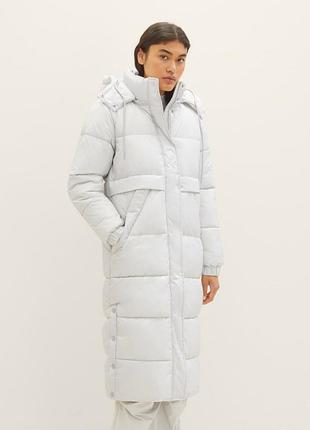 Куртка puffer coat with a hood 1037596хх32253 tom tailor l білий 1037596хх32253