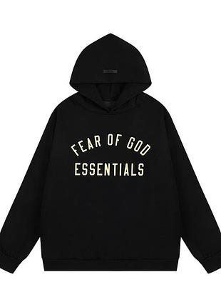 Худі essentials fear of god m black