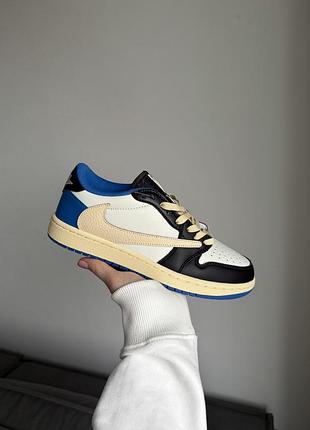 Кросівки nike air jordan 1 low fragment x travis scott 42