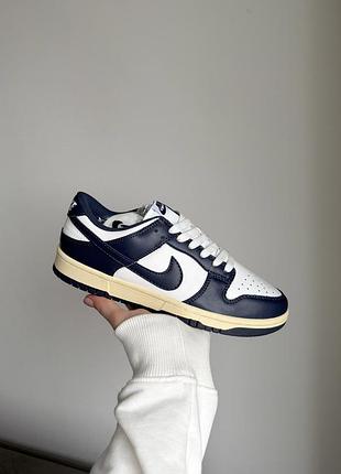 Кросівки nike dunk low vintage navy
