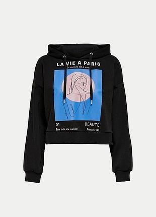 Толстовка 15243426-black-aop:paris only l черный 15243426-black-aop:paris m
