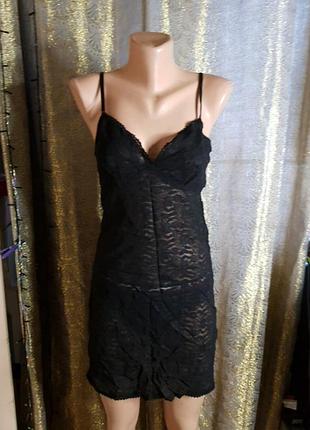 Пеньюар черный