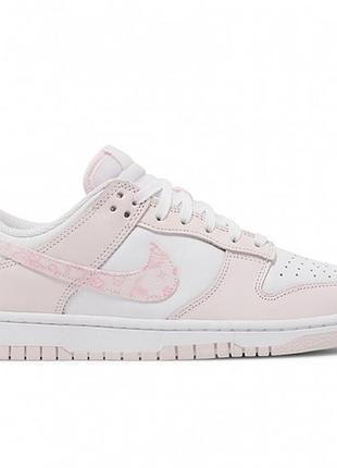 Кросівки nike dunk low essential paisley pink