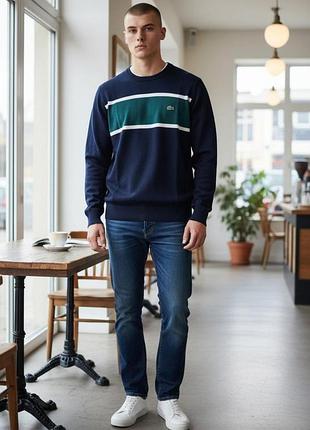 Кофта реглан свитшот мужская lacoste s, l.xl l
