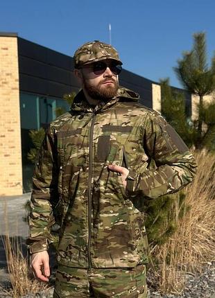 Легкая весенняя куртка мультикам hunter de lux twill mtp military