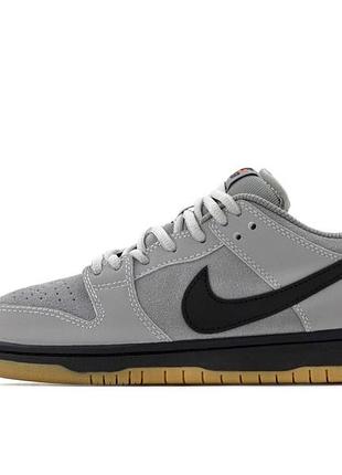 Nike dunk low sb pro cool grey мужские серые кроссовки 43