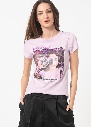 Футболка onlvalentine s/s t-shirt jrs 15232003 orchid bloom only s бузковий 15232003orchidbloom