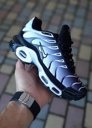 Чоловічі кросівки nike air max tn air білі з чорним модні кросівки найк аір макс тн 44(28см)