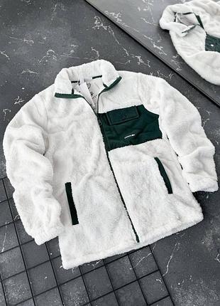 Чоловічий плюшевий білий худі lacoste модна оверсайз толстовка лакосте для хлопця xl