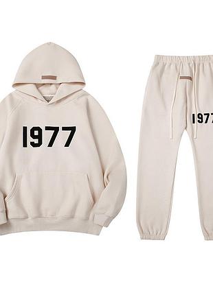 Комплект худи и брюки essentials 1977 m beige