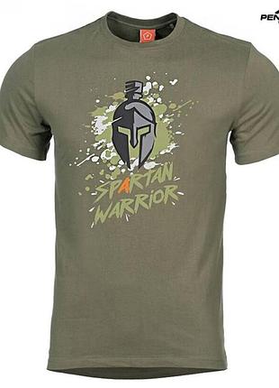 Футболка pentagon spartan warrior олива