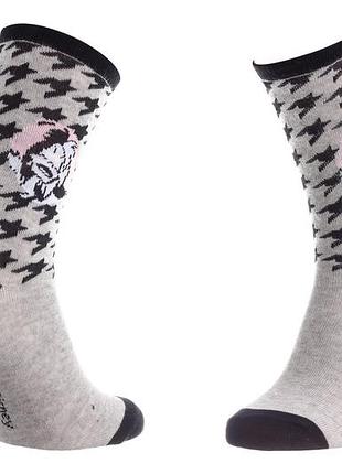 Носки vilaines cruella + pied de poule серый унисекс 36-41
