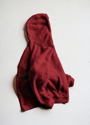 Плюш бордо худи 3