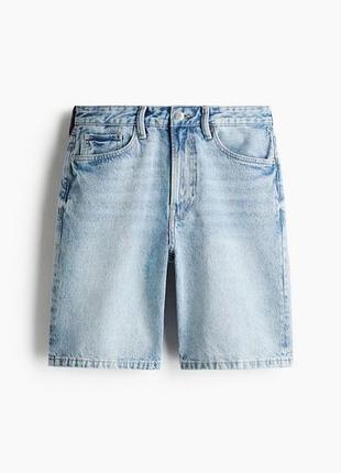 Стильные джинсовые бермуды h&amp;m для мальчика на 6-7poki