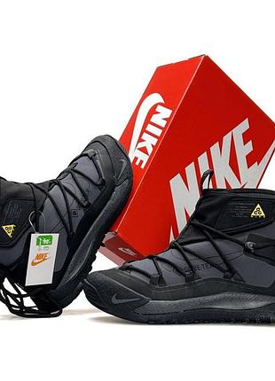 Женские кроссовки nike acg air terra antarktik fur w gore tex серые термо ботинки найк ацг тера гортекс водонепроницаемые на зиму 38
