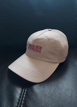 Бейсболка бавовняна молочного кольору billabong