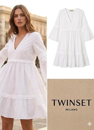 Трендовое мини платье премиальный бренд twinset p s