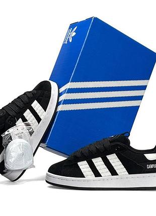 Женские кроссовки adidas originals campus 00s черно белые кроссы замшевые адидас оригиналс кампус на лето 38