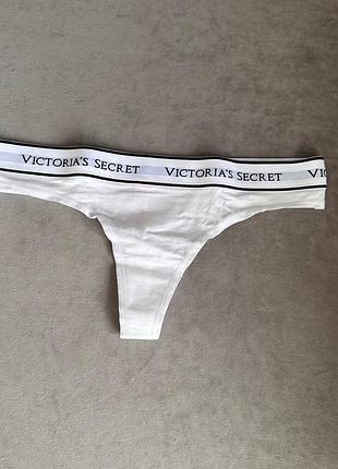 Хлопковые трусики стринги с эластичным поясом оригинал victoria’s secret виктория сикрет