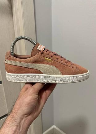 Puma suede жіночі кросівки eu 38 рожеві original sneakers