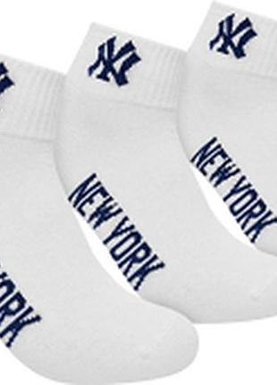 Шкарпетки new york yankees 3 pk quarter білий унісекс 39-42
