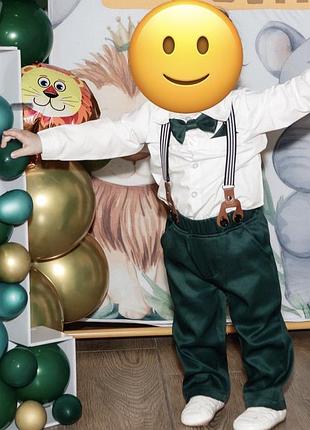 Костюм святковий на 1 рік+ одиничка, корона «one», метелик для тата