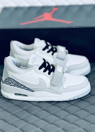 Nike air jordan legacy low кросівки осінні на липучці jordan legacy