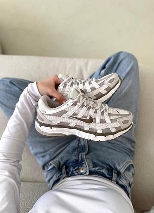 Кросівки жіночі nike p-6000 найк п-6000 легкі бежеві для тренувань