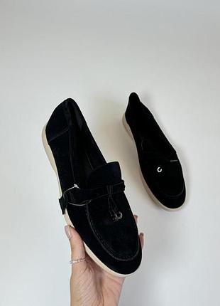 Классические лоферы из натуральной замши