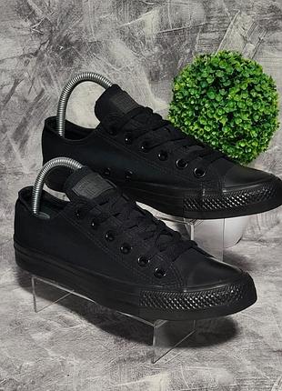 Кеди converse chuck teylor all star ox black, 39/25 см