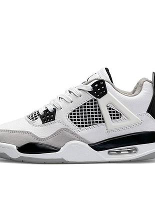 Кросівки жіночі nike air jordan retro 4 fleece termo white light gray арт 150 (найк аір джордан)
