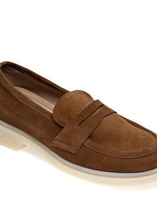 Жіночі мокасини loro piana light brown 40