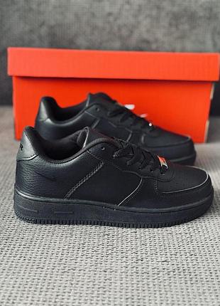 Nike air force leather total black