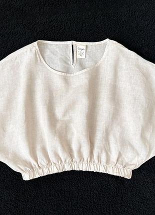 Льняная блуза crop top wiya