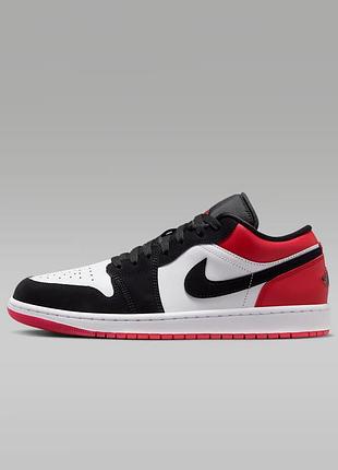 Кроссовки jordan 1 low se black toe (2025) ib8971-106 46