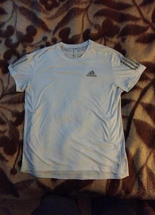 Футболка "adidas" мужская, белая, раз.l