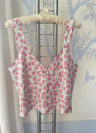 Вінтажна майка топ для сну домашній одяг